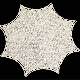 Rosette, weiß