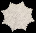 Rosette, weiß